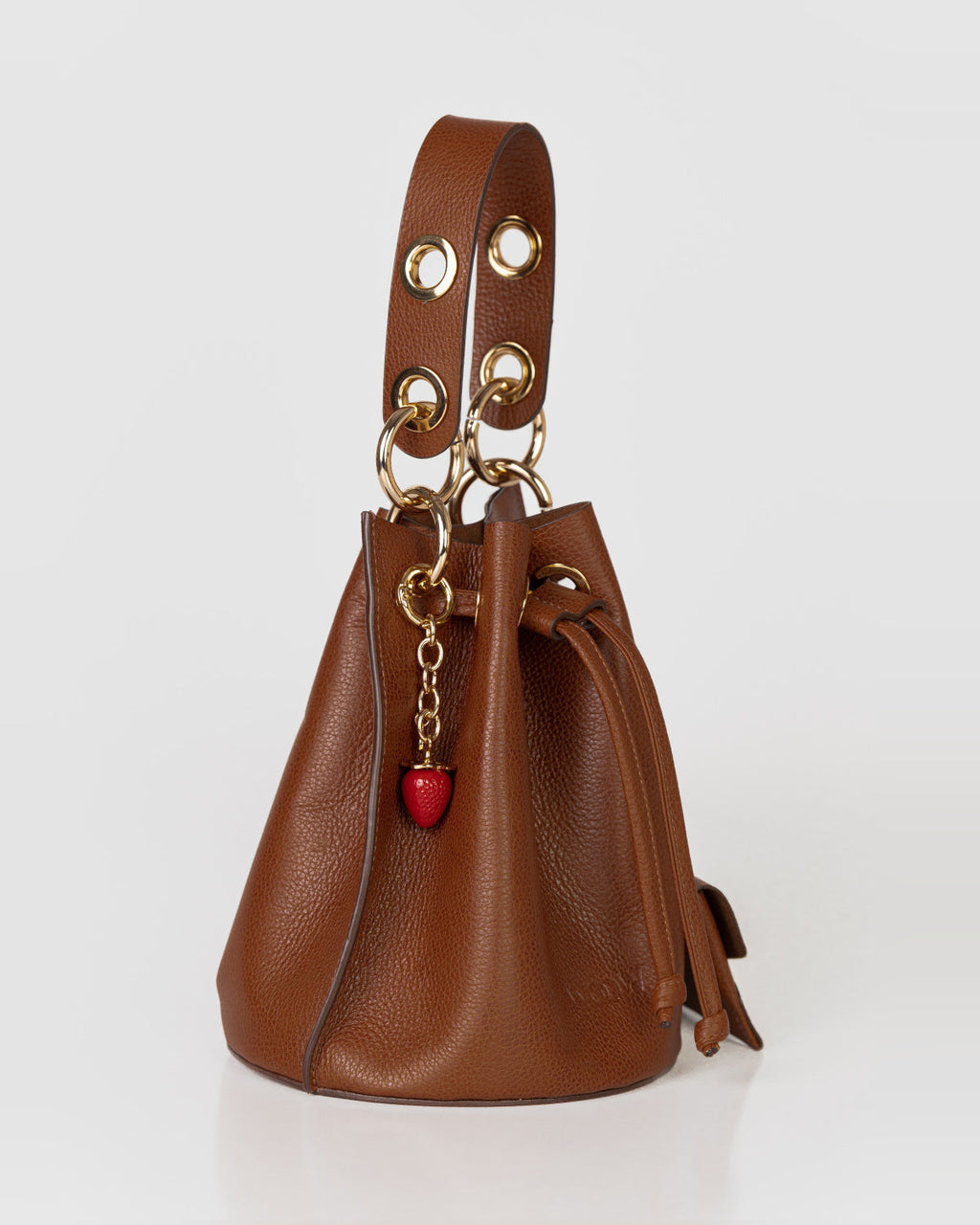 Bolsa Bucket Livia em Couro Tan WOOW
