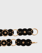 Cinto Holly em Couro Preto WOOW