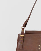 Bolsa Média Selene em Couro Camel WOOW