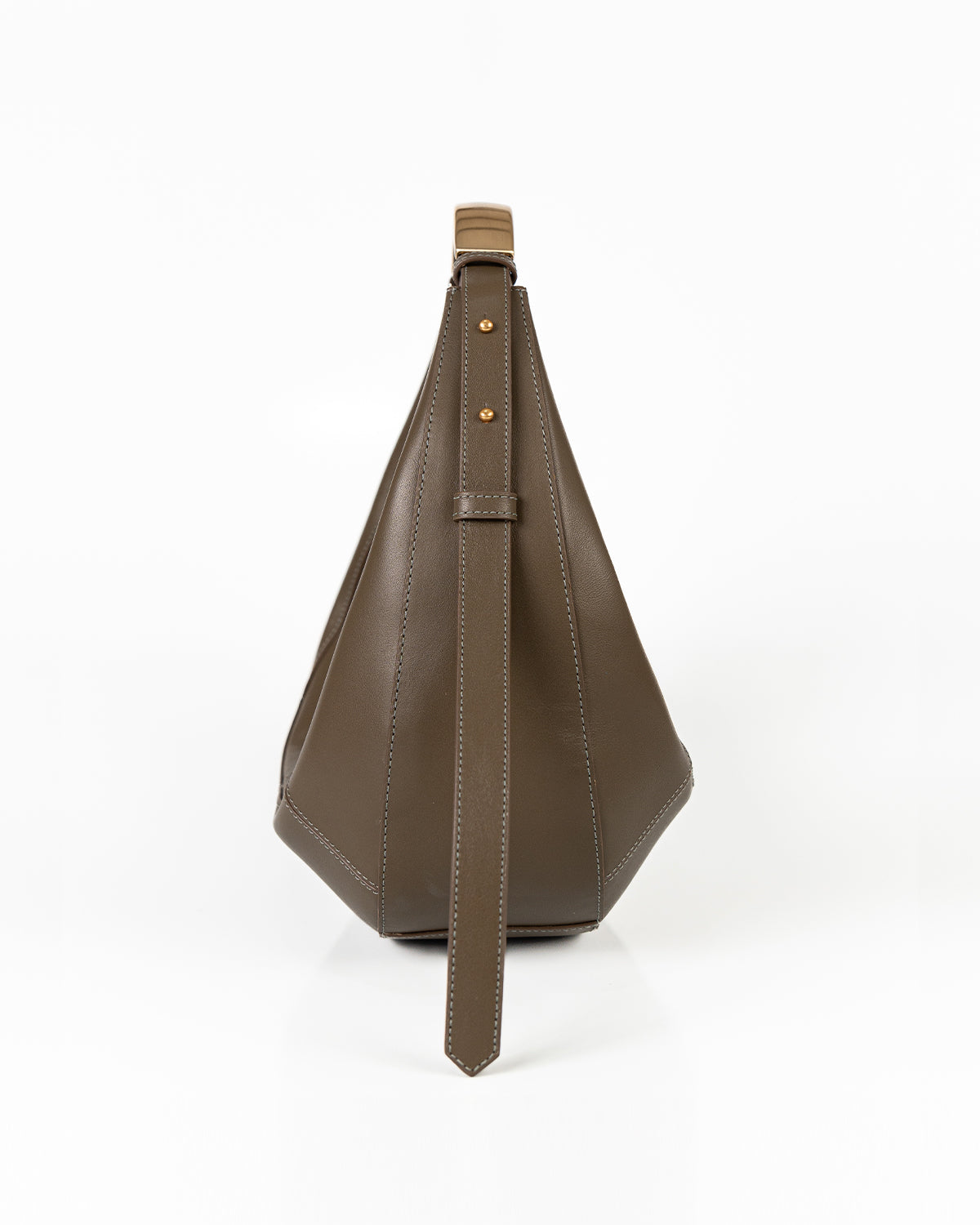 Bolsa Média Donatella Couro Dark Pewter WOOW