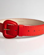 Cinto Mary Couro Vermelho WOOW