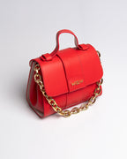 Bolsa Pequena Aurora Couro Vermelho WOOW