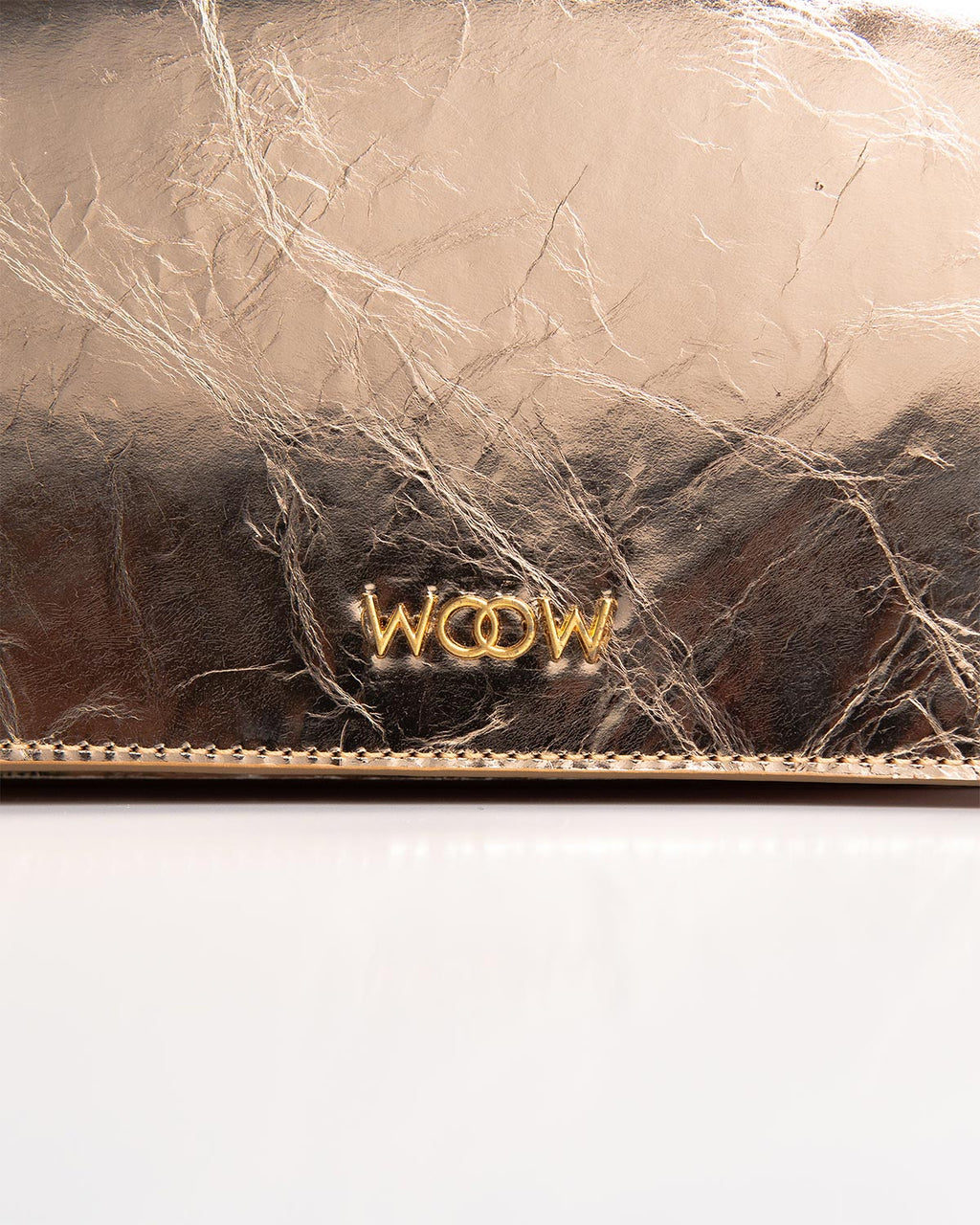 Bolsa Pequena Aura Couro Gold WOOW