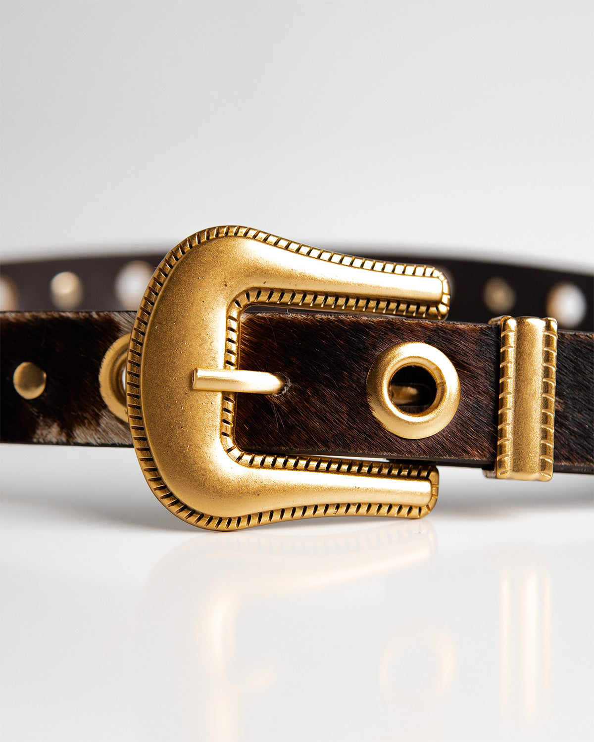 Cinto Naomi Couro Animal Print WOOW