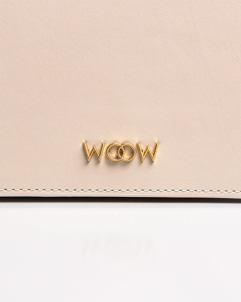 Bolsa Pequena Aura Couro Off White WOOW