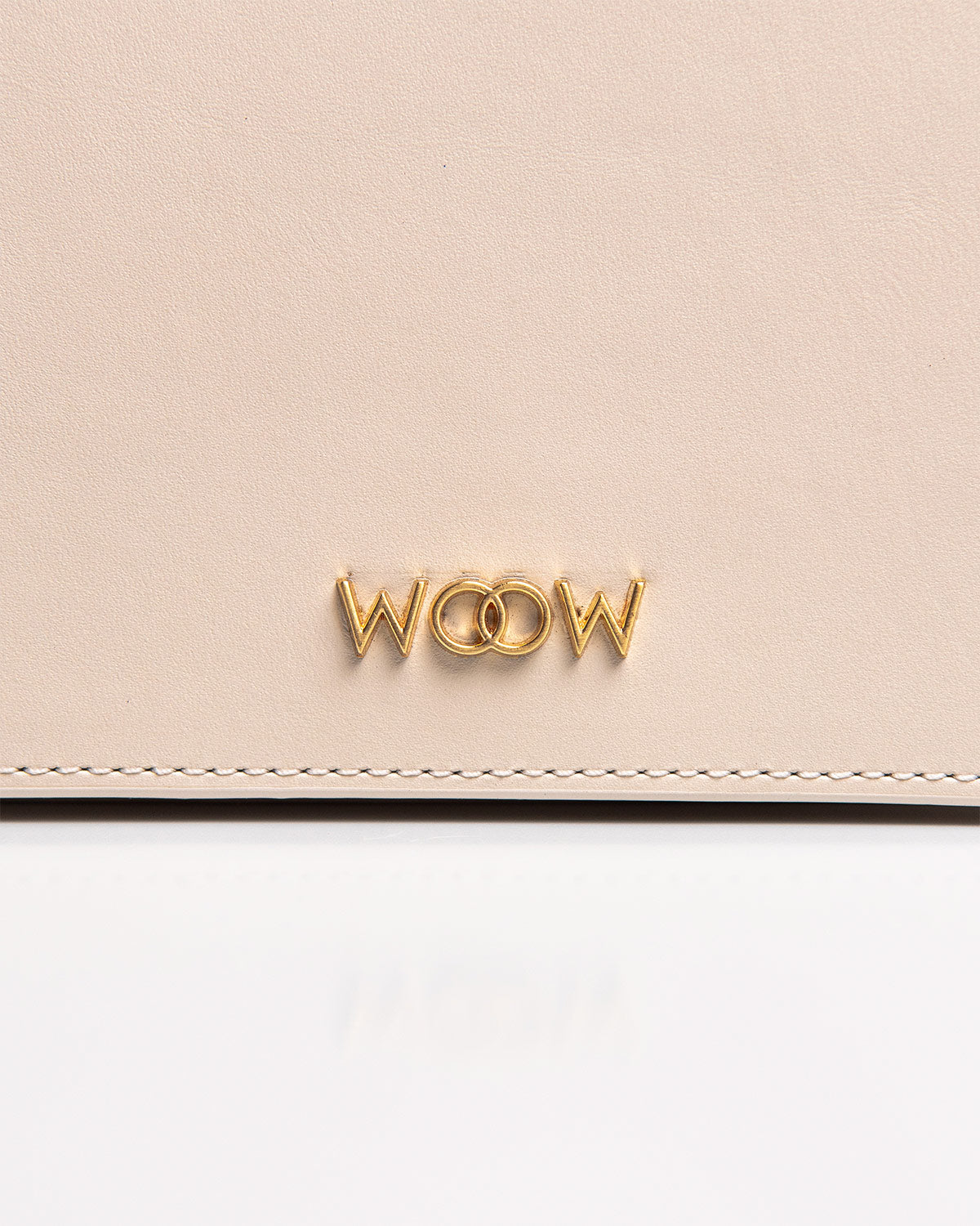 Bolsa Pequena Aura Couro Off White WOOW