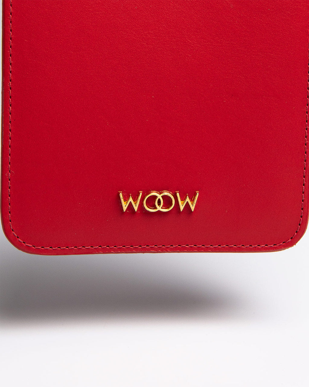 Porta Celular Luna Couro Vermelho WOOW