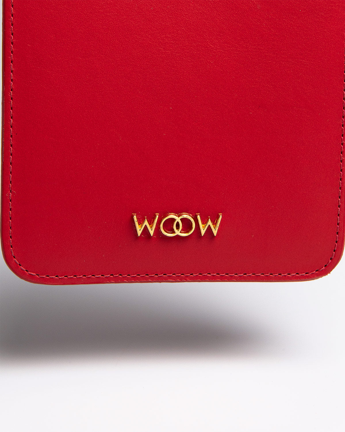 Porta Celular Luna Couro Vermelho WOOW