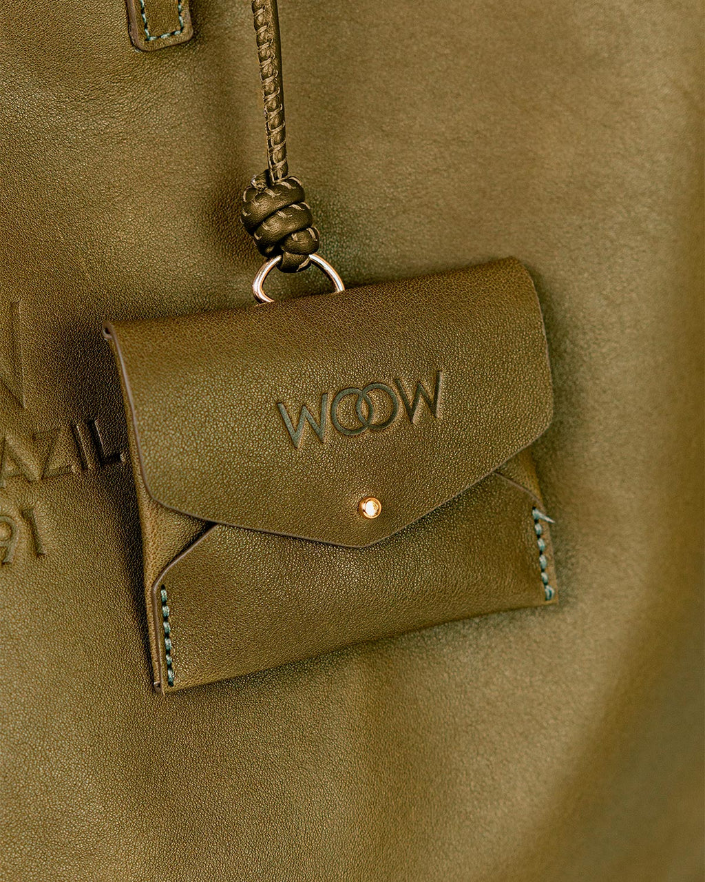 Bolsa Tote Grande Milano Couro Verde Forest WOOW