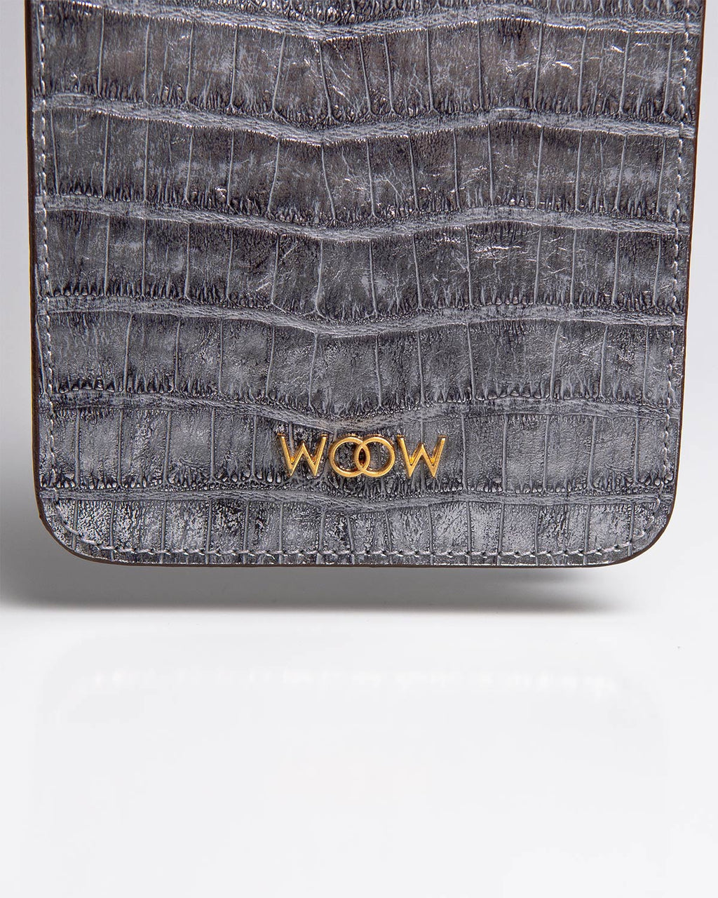 Porta Celular Luna Couro Silver WOOW