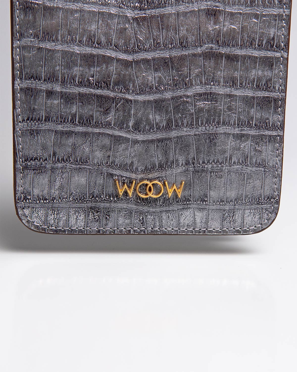 Porta Celular Luna Couro Silver WOOW