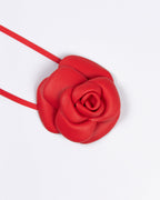 Flor Confidence Couro Vermelho WOOW