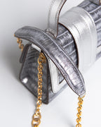 Bolsa Pequena Sophia Couro Silver WOOW