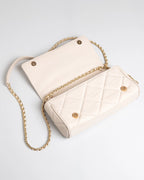 Bolsa Média Serena Couro Off White WOOW