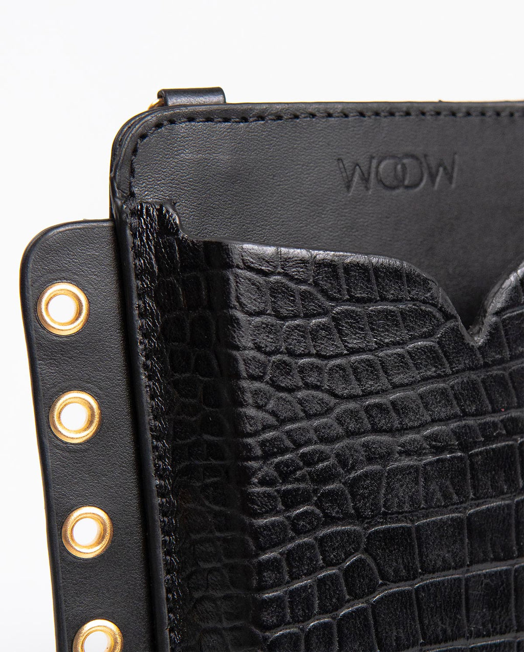 Porta Celular Ina Couro Preto WOOW