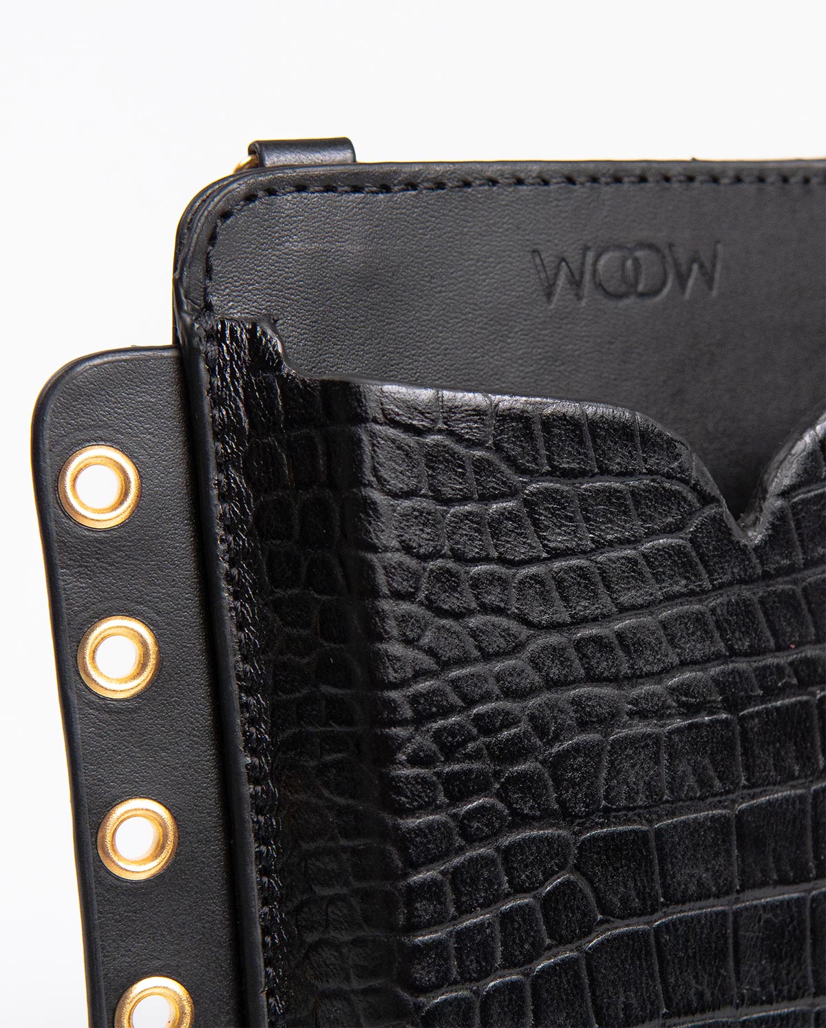 Porta Celular Ina Couro Preto WOOW