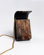 Bolsa Pequena Emily Couro Animal Print WOOW