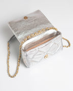 Bolsa Pequena Bella Serena Couro Silver WOOW