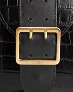 Bolsa Pequena Laila Couro Preto WOOW