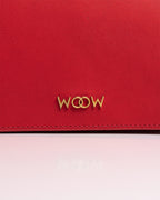 Bolsa Pequena Aura Couro Vermelho WOOW