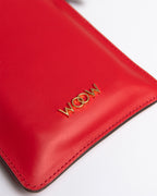 Porta Celular Marina Couro Vermelho WOOW