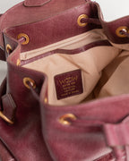 Bolsa Mochila Artemis em Couro Grape WOOW