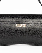 Bolsa Média Giovana Couro Preto WOOW