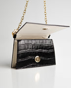 Bolsa Micro Camila com Cinto Couro Preto WOOW