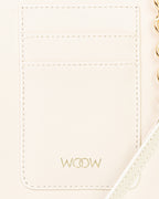 Porta Celular Jade Couro Off White WOOW