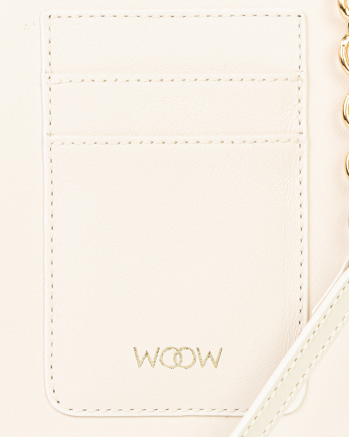 Porta Celular Jade Couro Off White WOOW