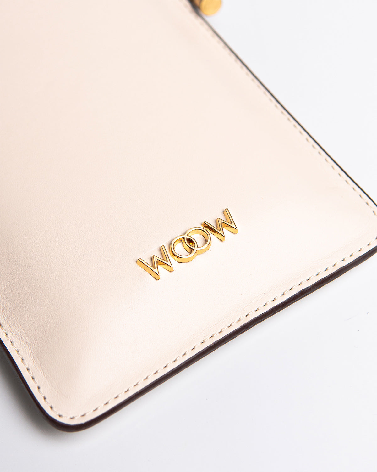 Porta Celular Marina Couro Off White WOOW