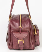 Bolsa Atena em Couro Grape WOOW