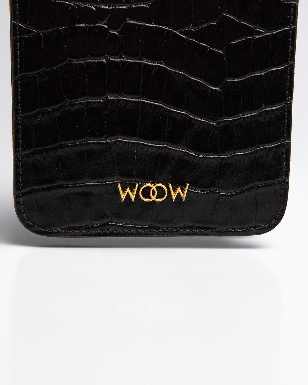 Porta Celular Luna Couro Preto WOOW