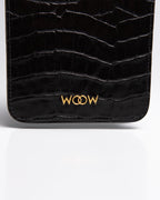 Porta Celular Luna Couro Preto WOOW