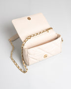 Bolsa Pequena Bella Serena Couro Off White WOOW