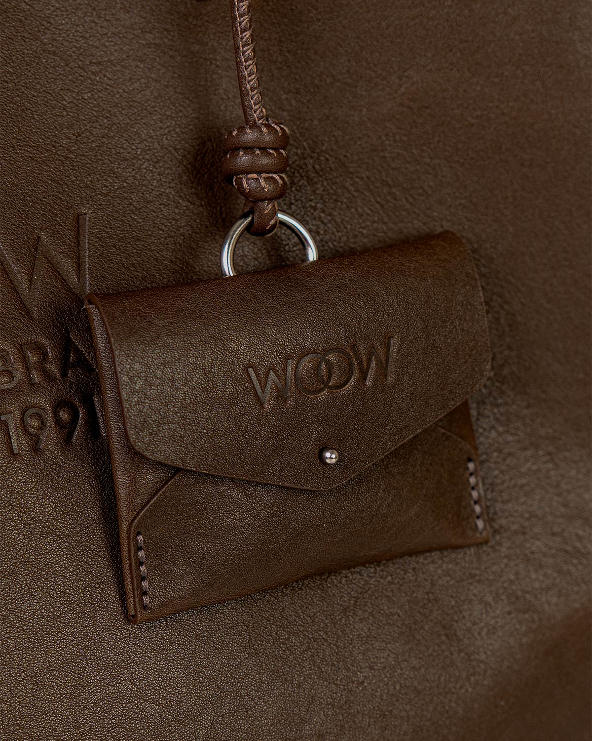 Bolsa Tote Grande Milano Couro Marrom Desert WOOW