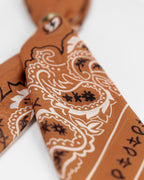 Lenço Voal Paisley Caramelo WOOW