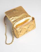 Bolsa Pequena Bella Serena Couro Gold WOOW
