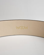 Cinto Djuly Couro Dark Pewter WOOW