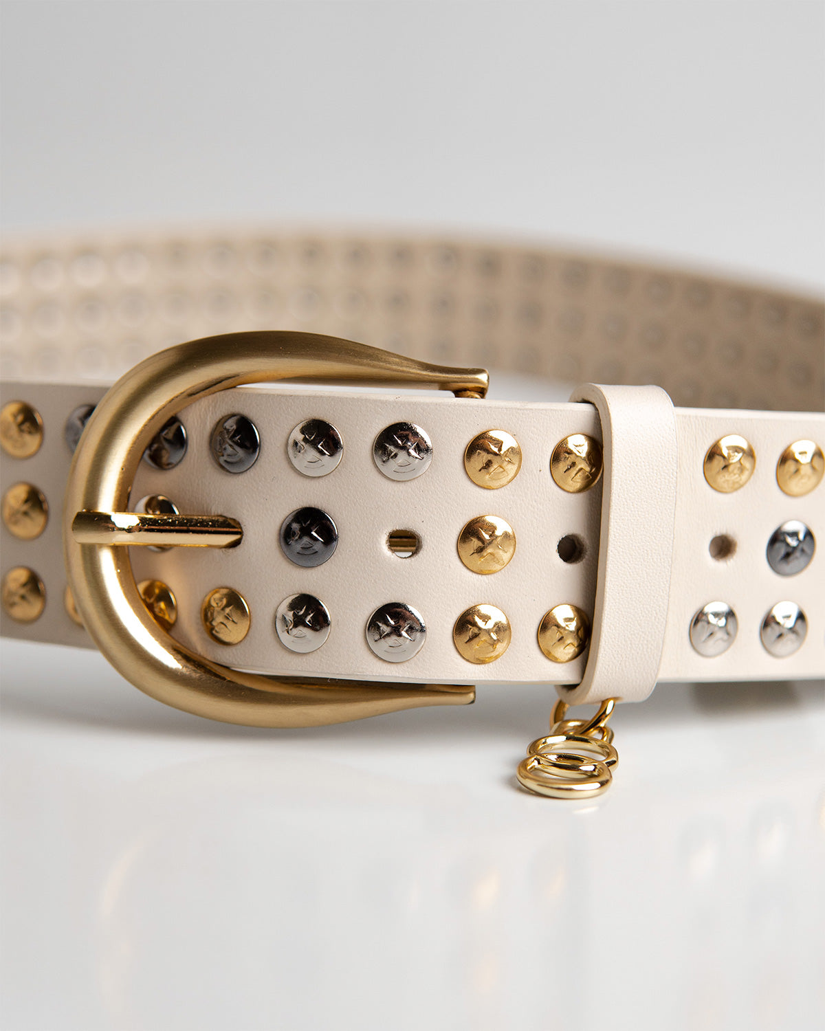 Cinto Betina Couro Off White WOOW