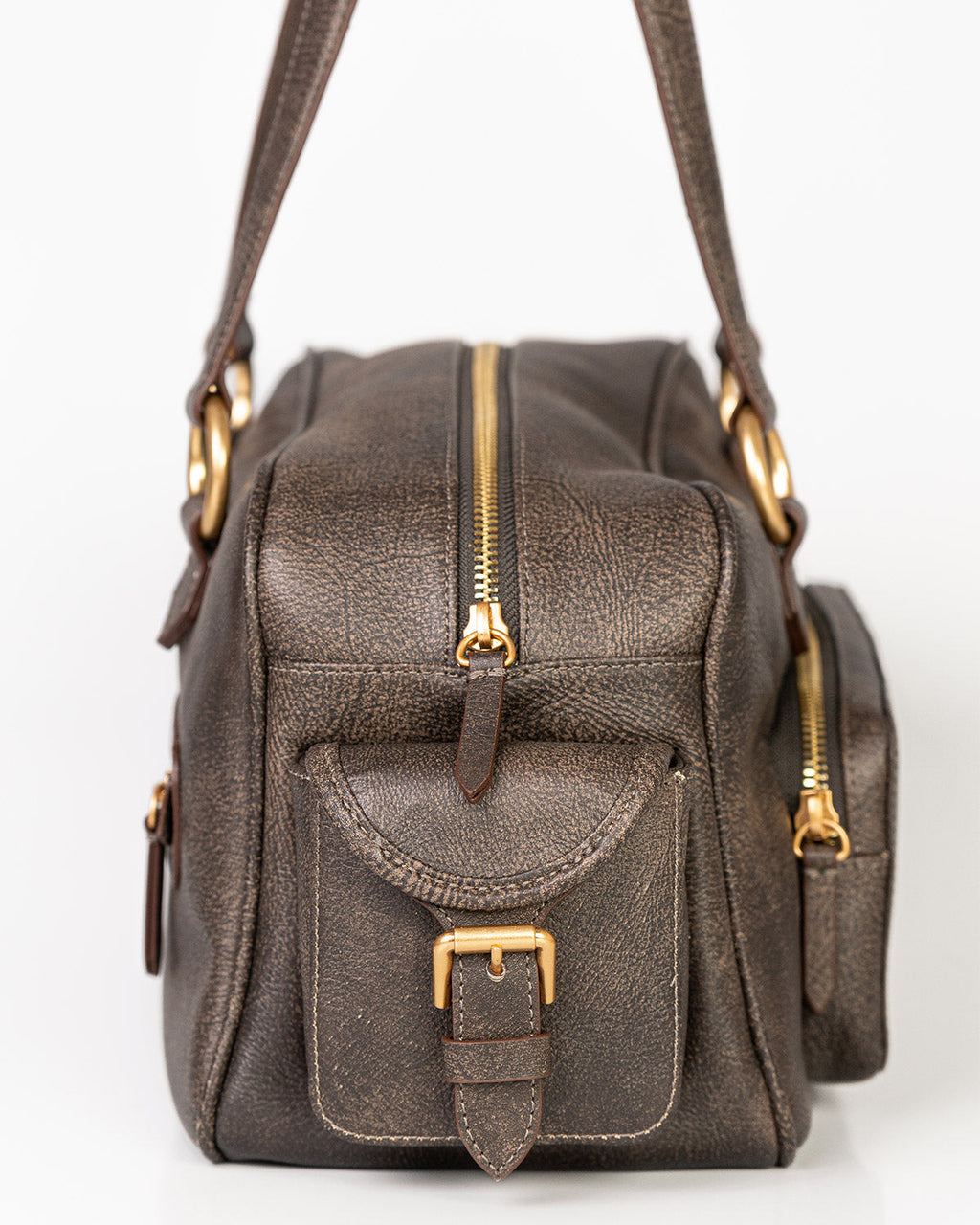 Bolsa Atena em Couro Grey WOOW