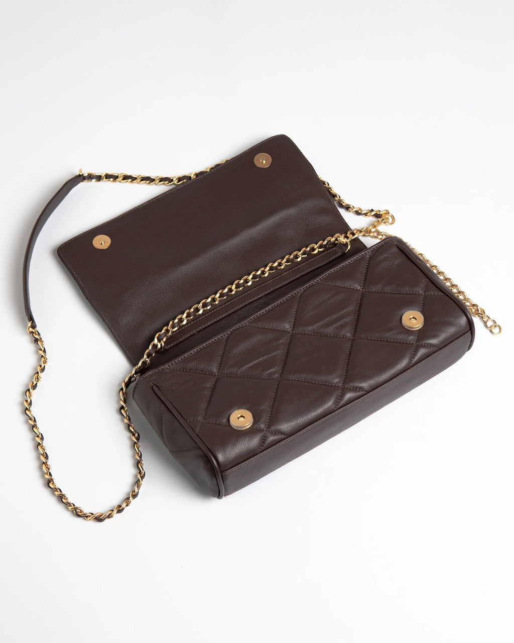 Bolsa Média Serena Couro Café WOOW