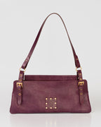 Bolsa Média Selene em Couro Grape WOOW