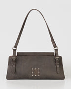 Bolsa Média Selene em Couro Grey WOOW