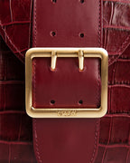 Bolsa Pequena Laila Couro Bordo WOOW