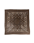 Lenço Voal Paisley Marrom WOOW
