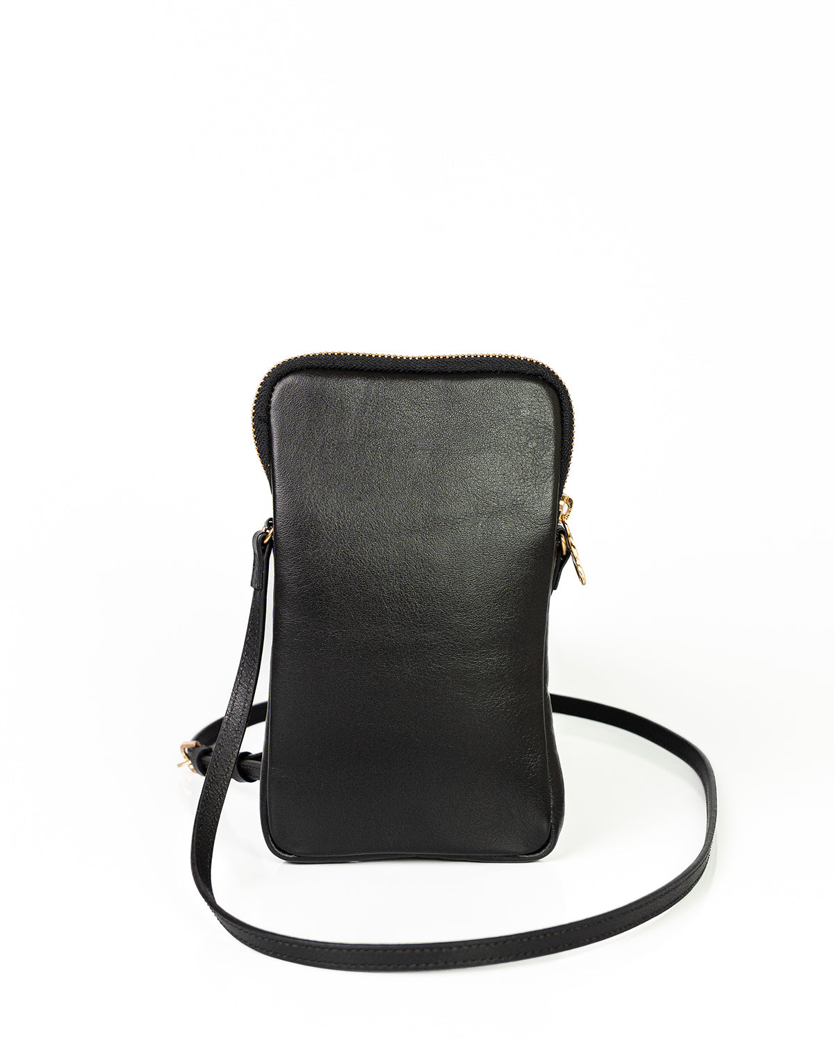 Porta Celular Clara em Couro Preto WOOW