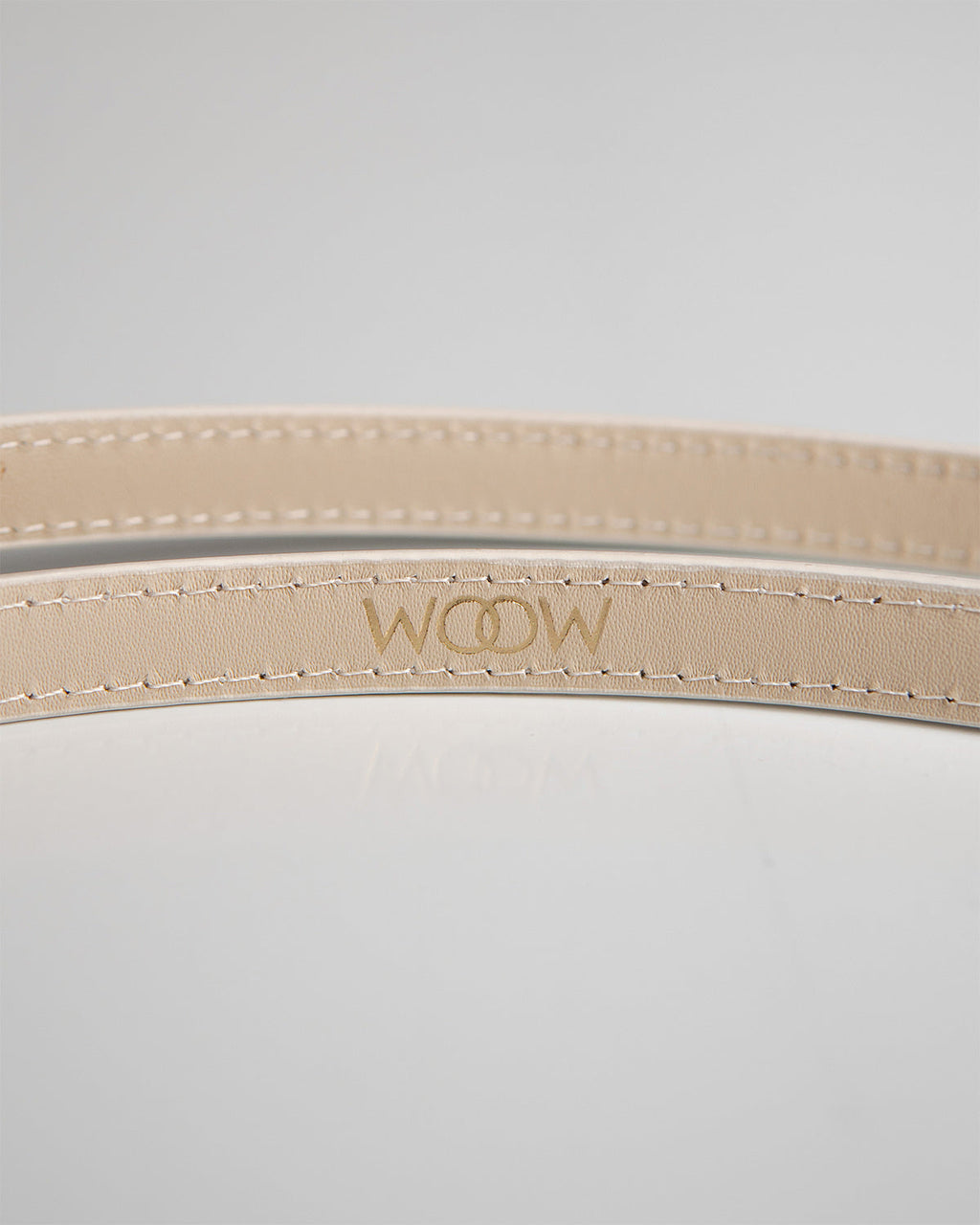 Cinto Vitoria Couro Off White WOOW