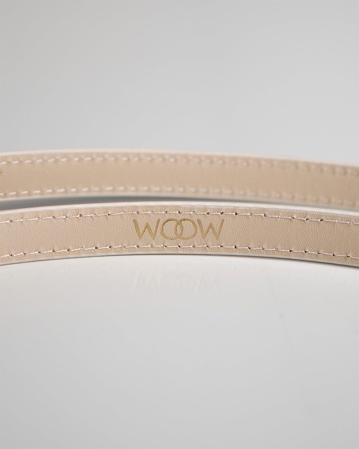 Cinto Vitoria Couro Off White WOOW