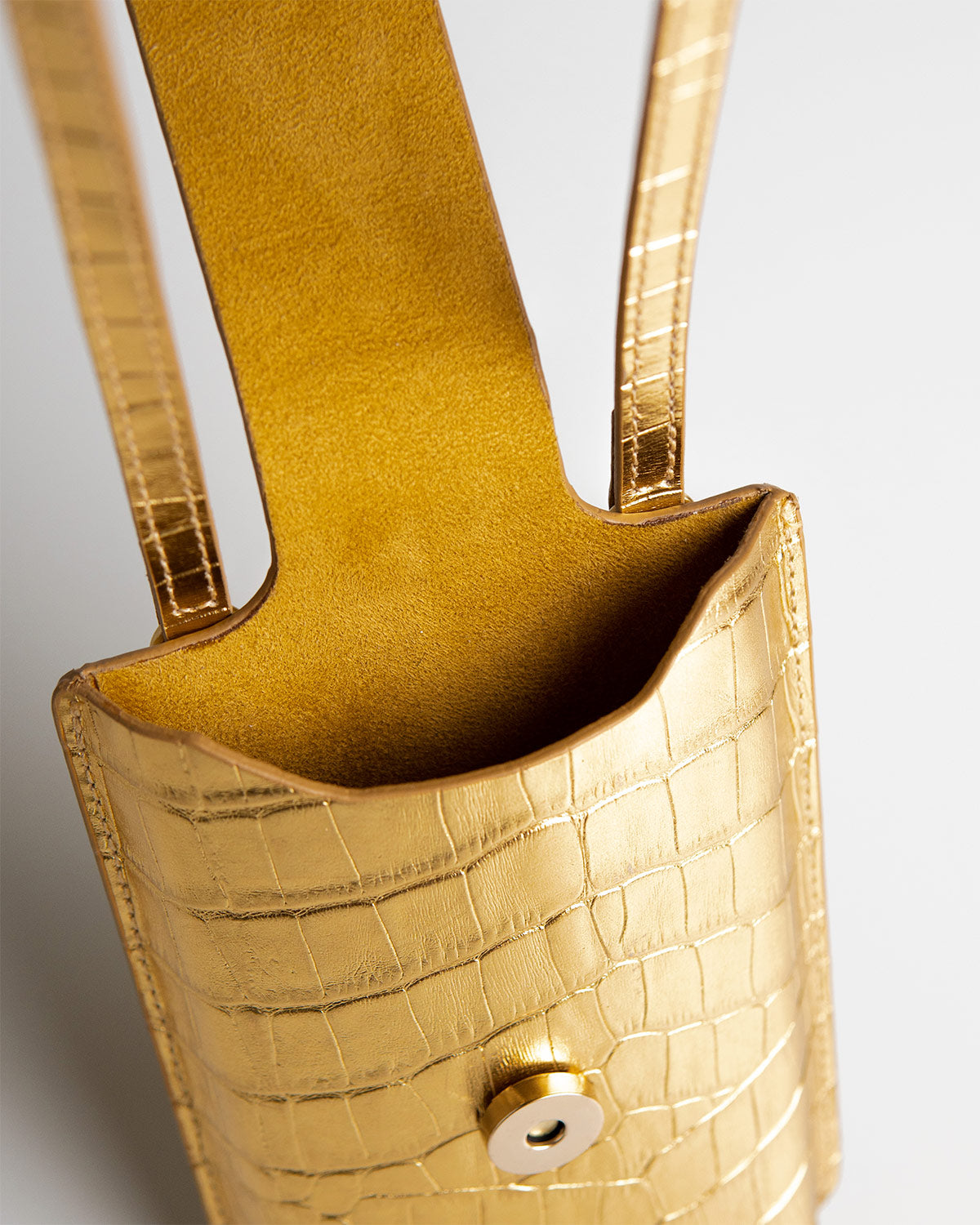 Porta Celular Luiza Couro Gold WOOW